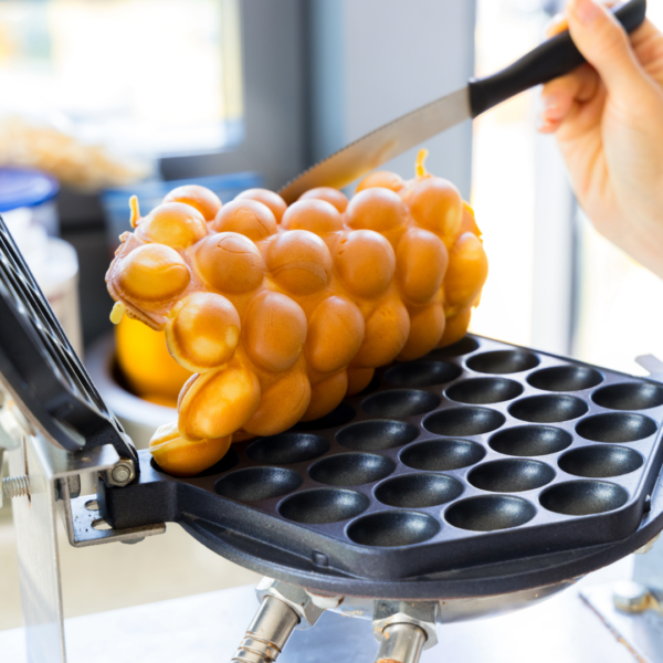 Cooking a Bubble Waffle