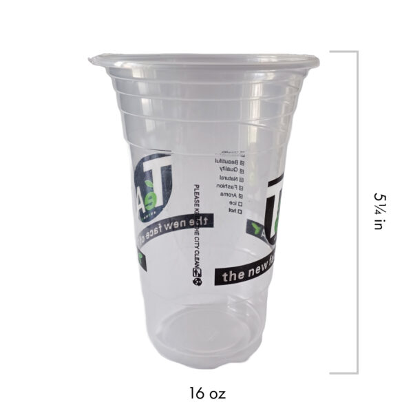 "The New Face of Tea" Design PP Plastic Cups (16oz, 300 pcs) - Image 3