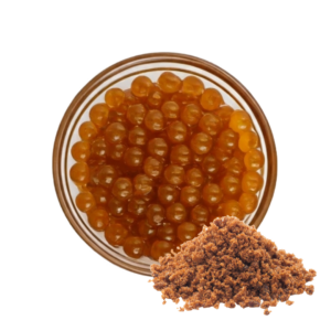SAC's brown sugar flavored crystal boba