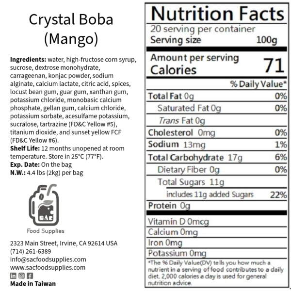 Crystal Boba (Mango) | NEW - Image 4