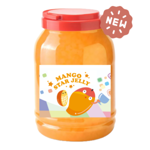 NEW mango star shaped yellow jelly