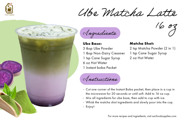DIY Ube Matcha Latte (8 Servings) - Image 4