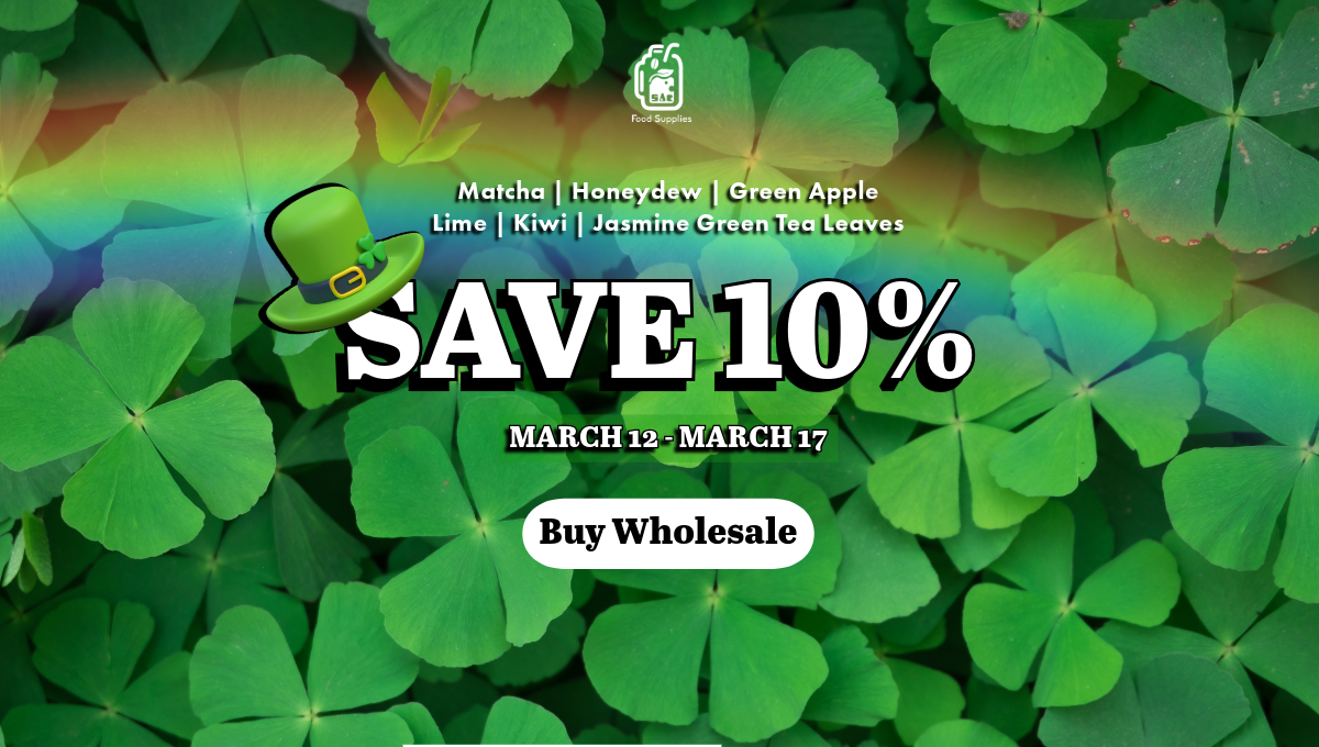 Lucky green!-Website banner 10%off all green ingredients